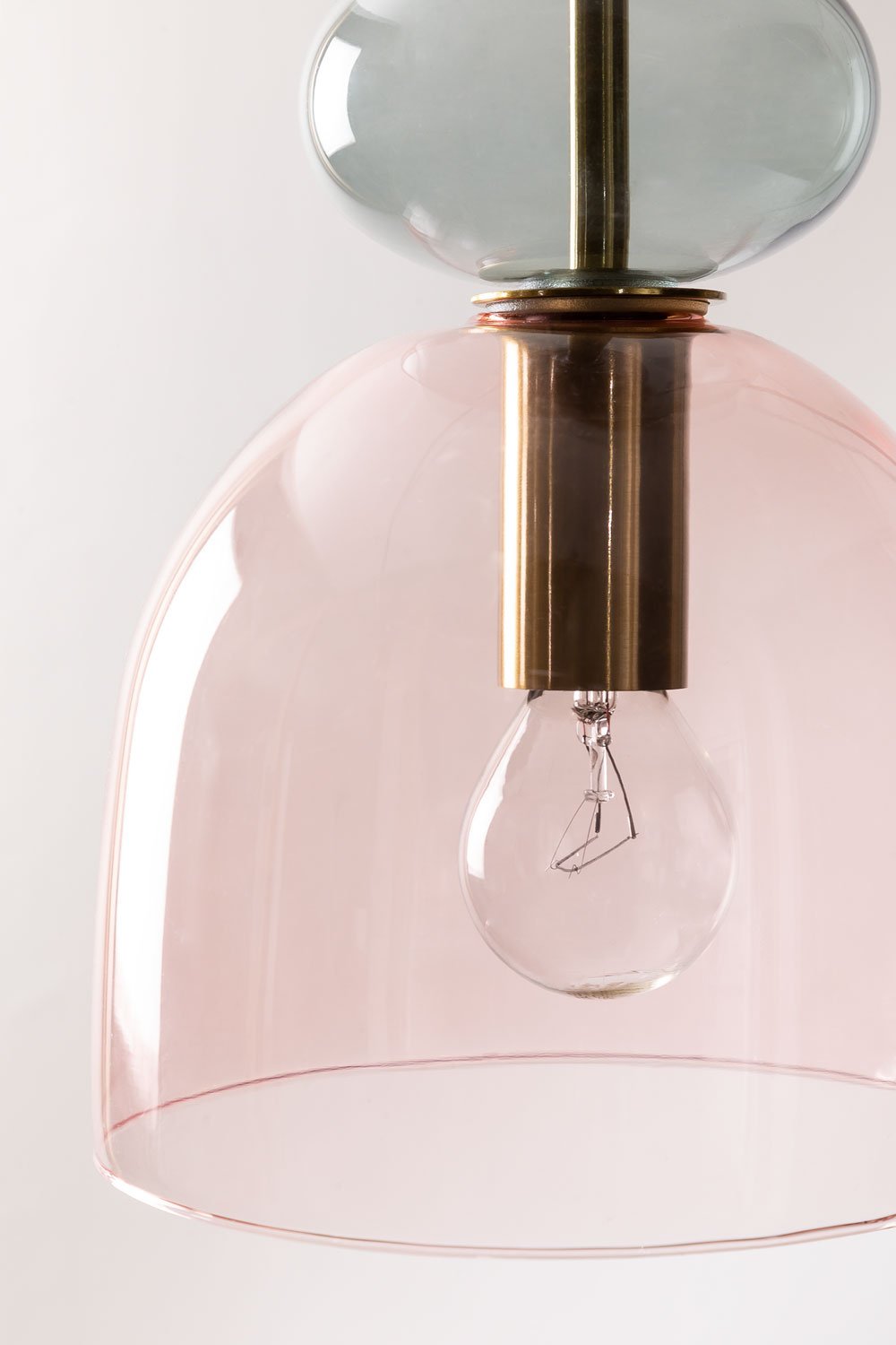 Sklum Lámpara De Techo En Cristal Con 3 Puntos De Luz Bezany Colors