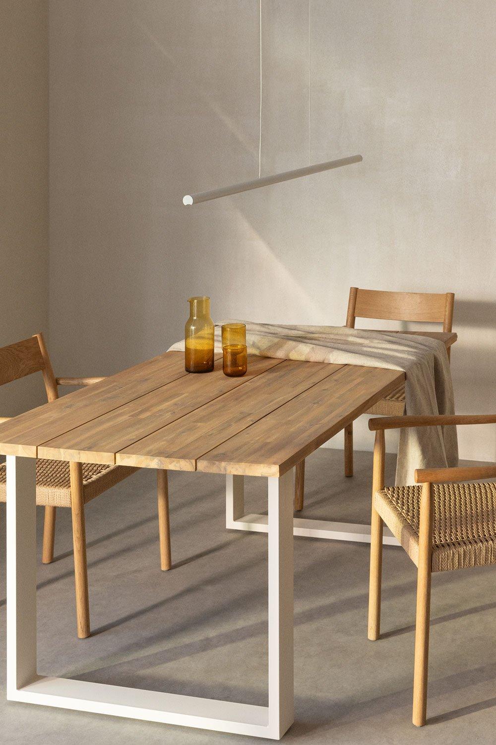 sklum Lámpara de techo lineal LED en aluminio (120 cm) Wilen