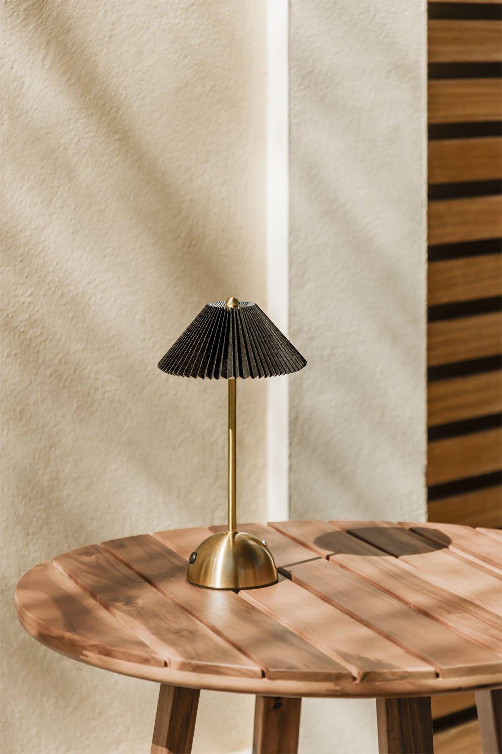sklum Lampe de table LED sans fil pour extérieur en fer Berila
