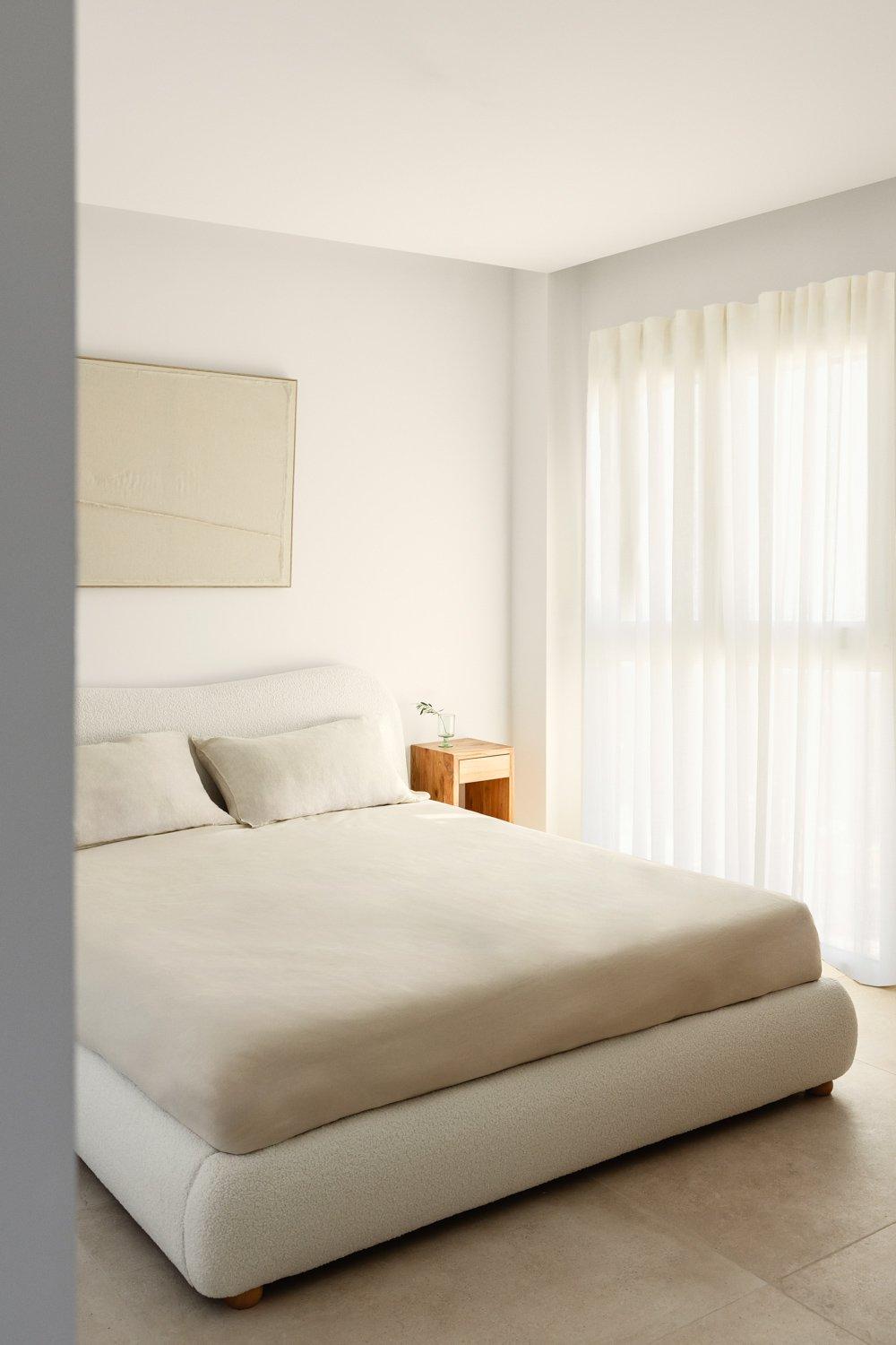 sklum Letto per materasso 135x200cm in tessuto soffice Winselet