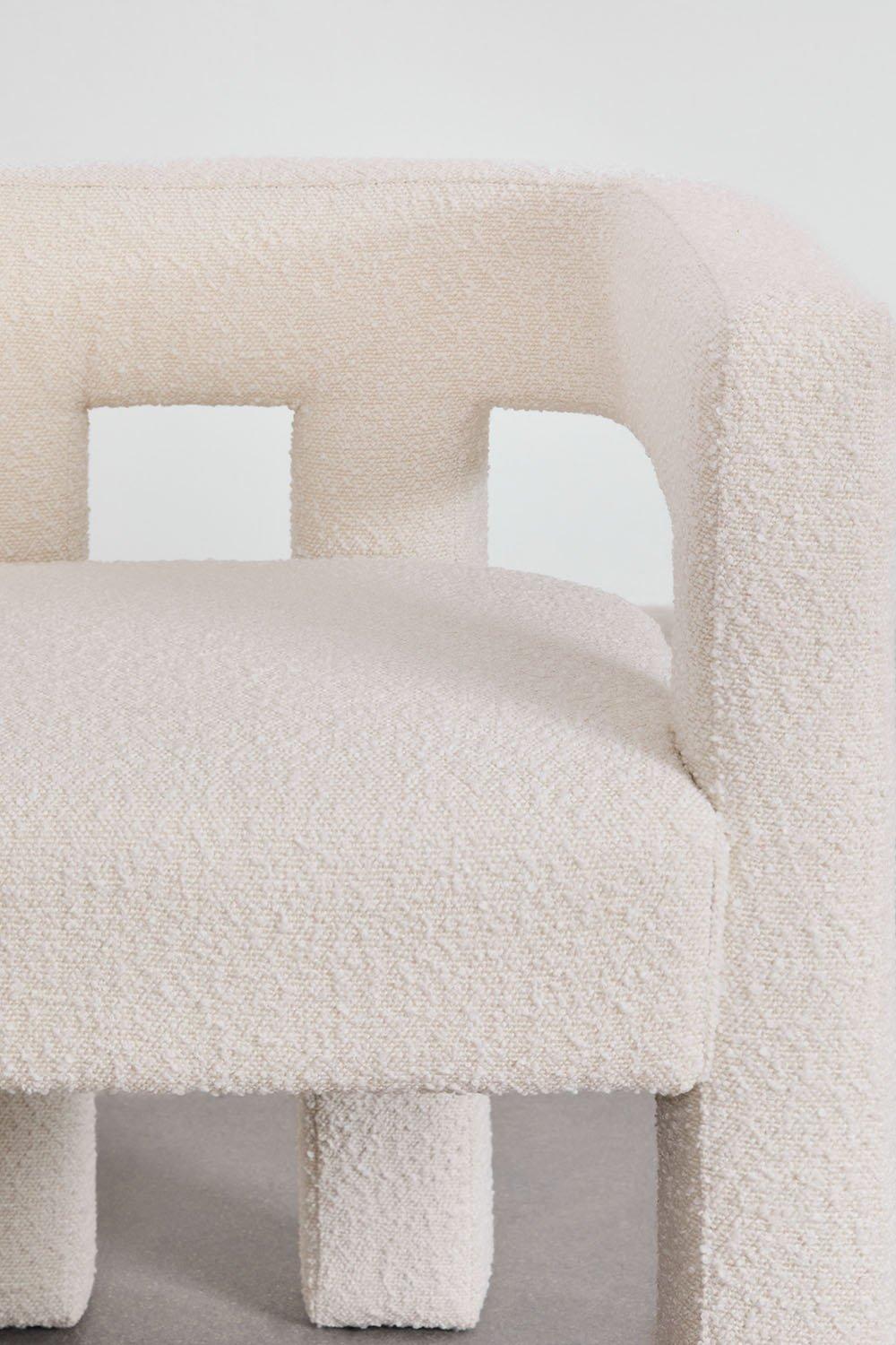 Sklum Liara Gestoffeerde Eetkamerstoel Met Armleuningen