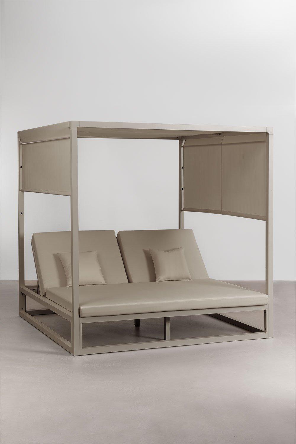 Sklum Lit Balinais Inclinable En Aluminium Et Tissu Nasau