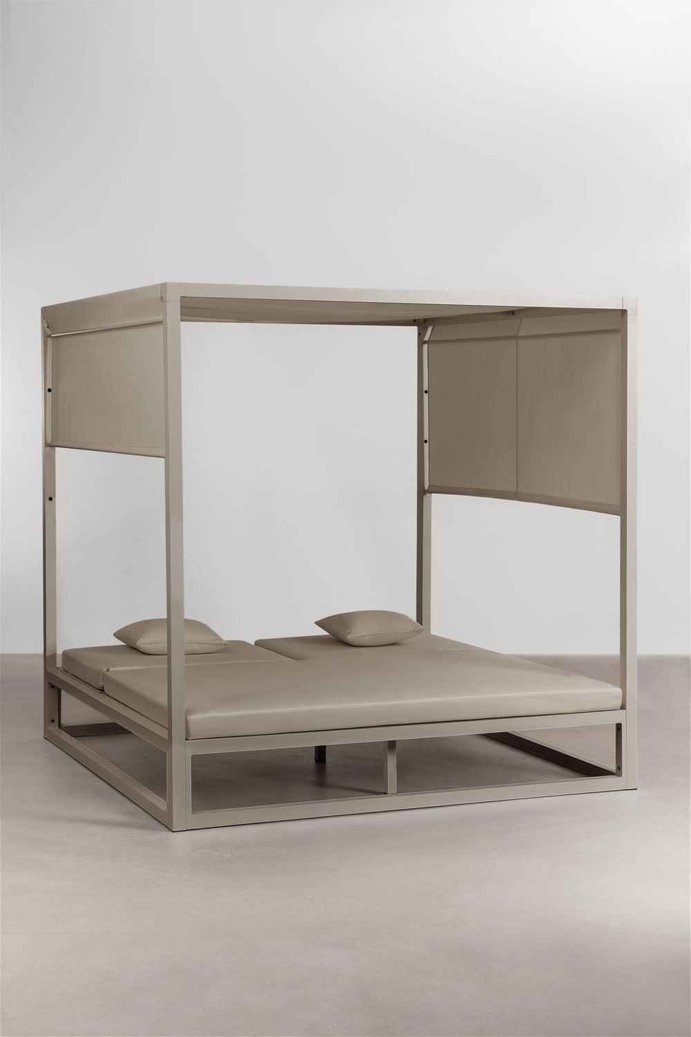 Sklum Lit Balinais Inclinable En Aluminium Et Tissu Nasau