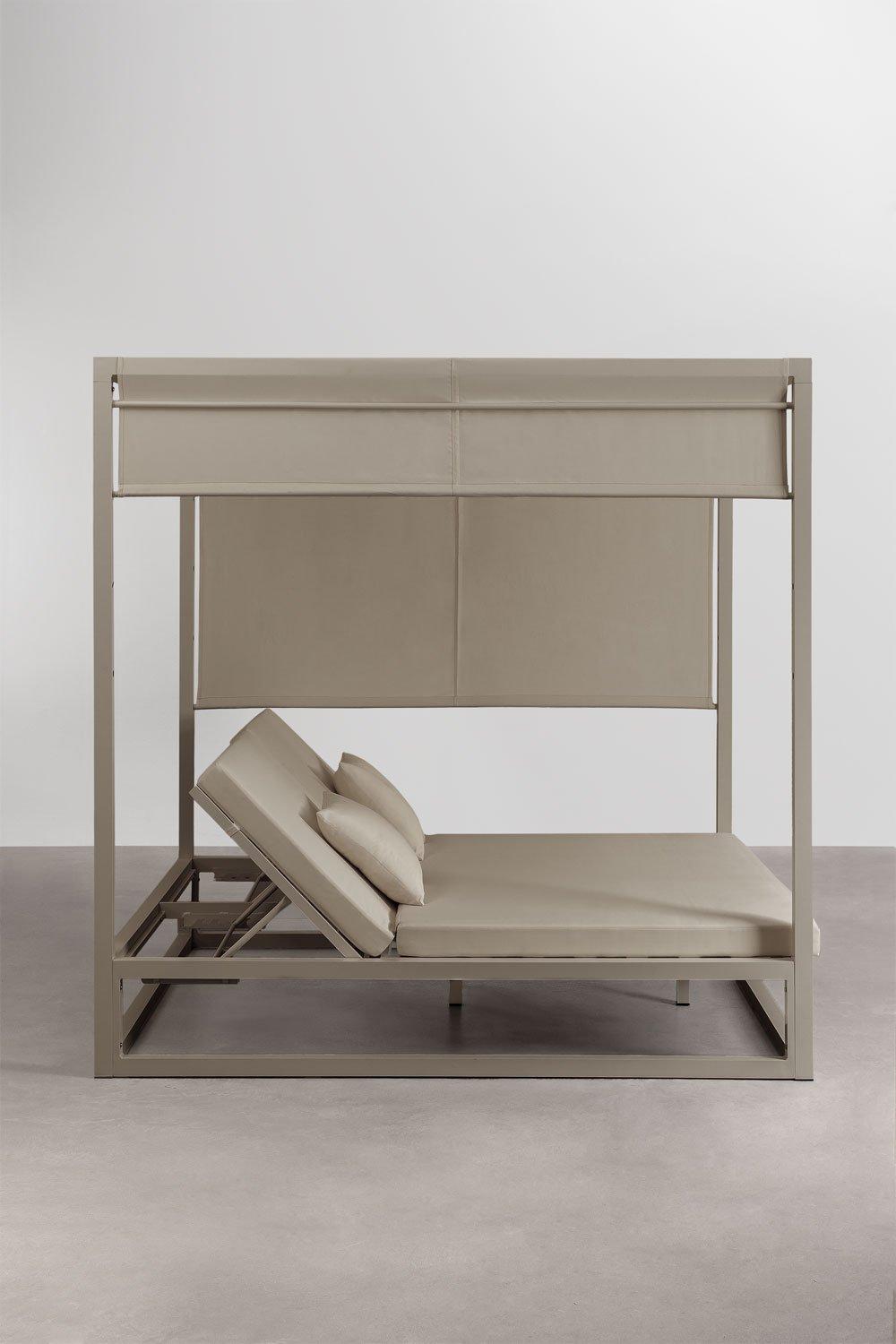 Sklum Lit Balinais Inclinable En Aluminium Et Tissu Nasau
