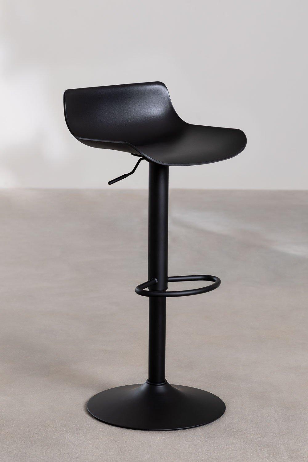 Sklum Lot De 2 Tabourets Hauts Réglables Noirs Arjenn