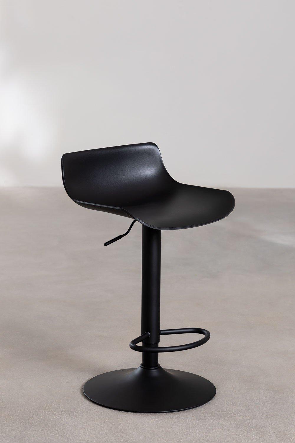 Sklum Lot De 2 Tabourets Hauts Réglables Noirs Arjenn