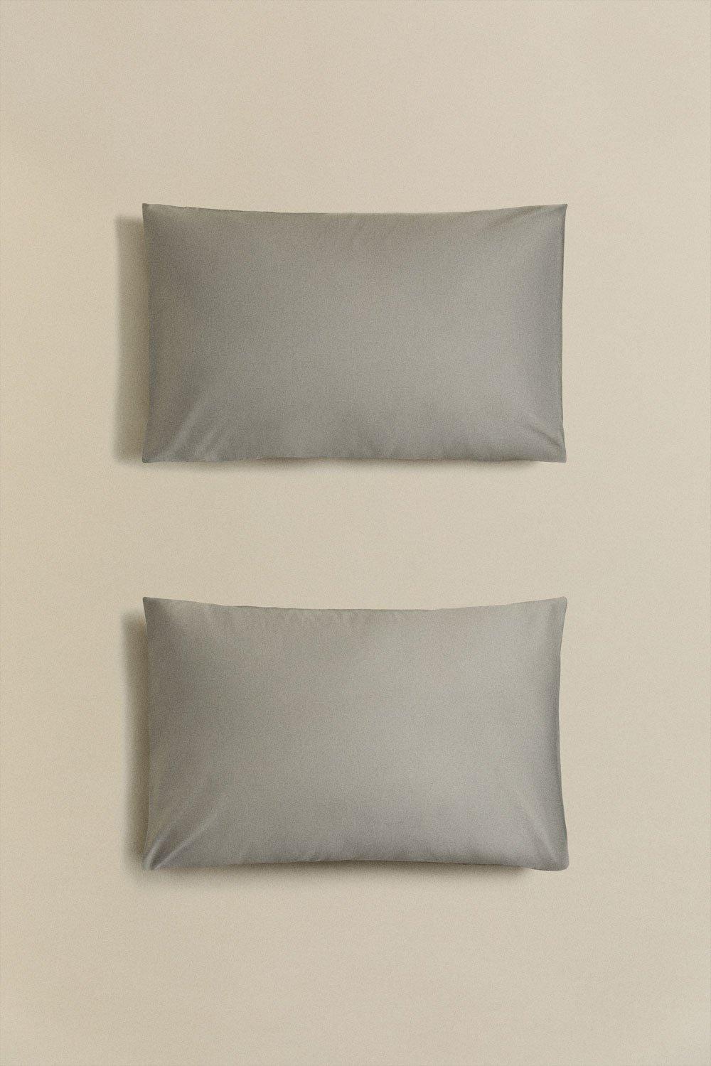 Sklum Lot De 2 Taies D'oreiller En Satin 300 Fils Sampras