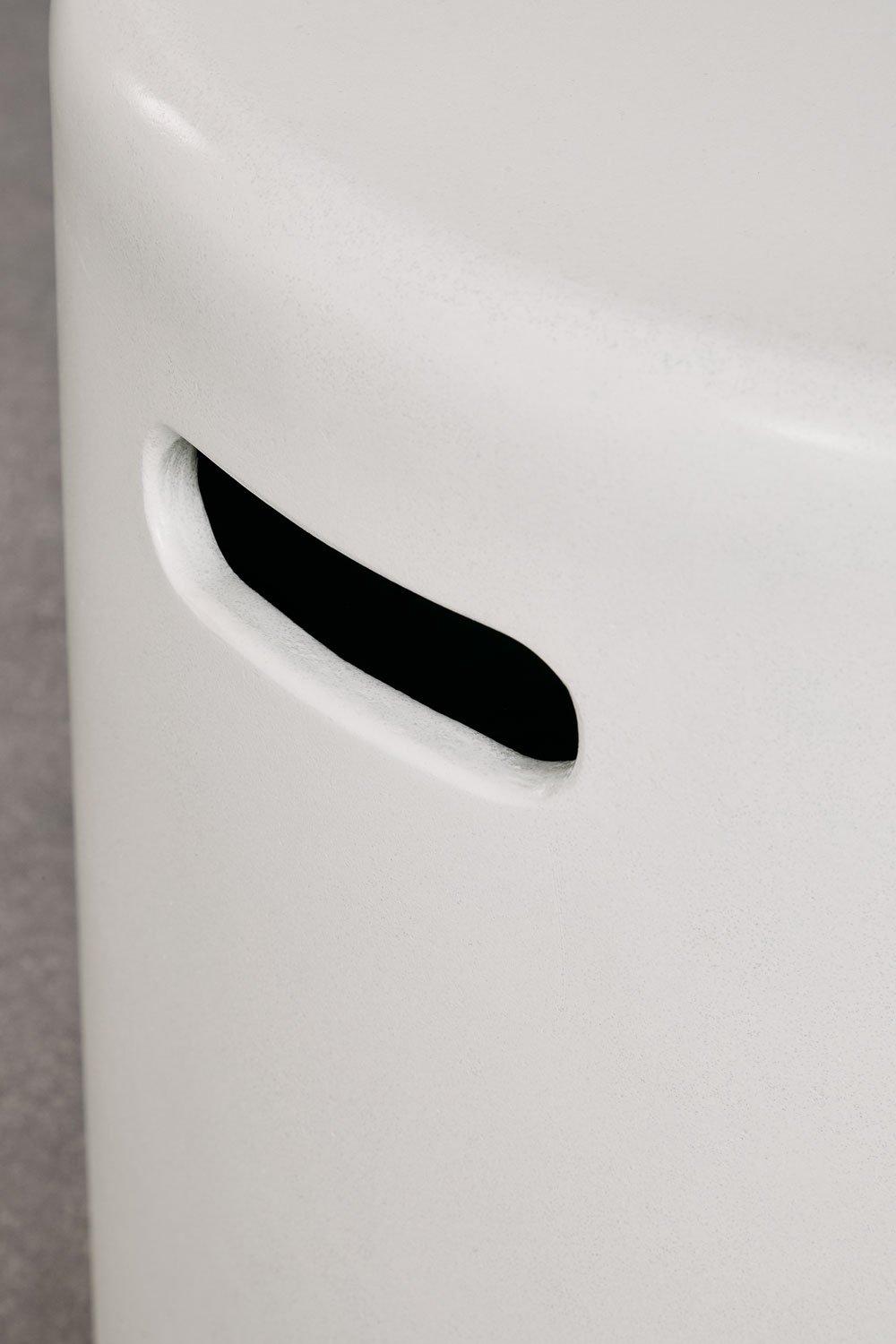 Sklum Mesa De Apoio Para Jardim Redonda Ø35 Cm Em Cimento Biltet