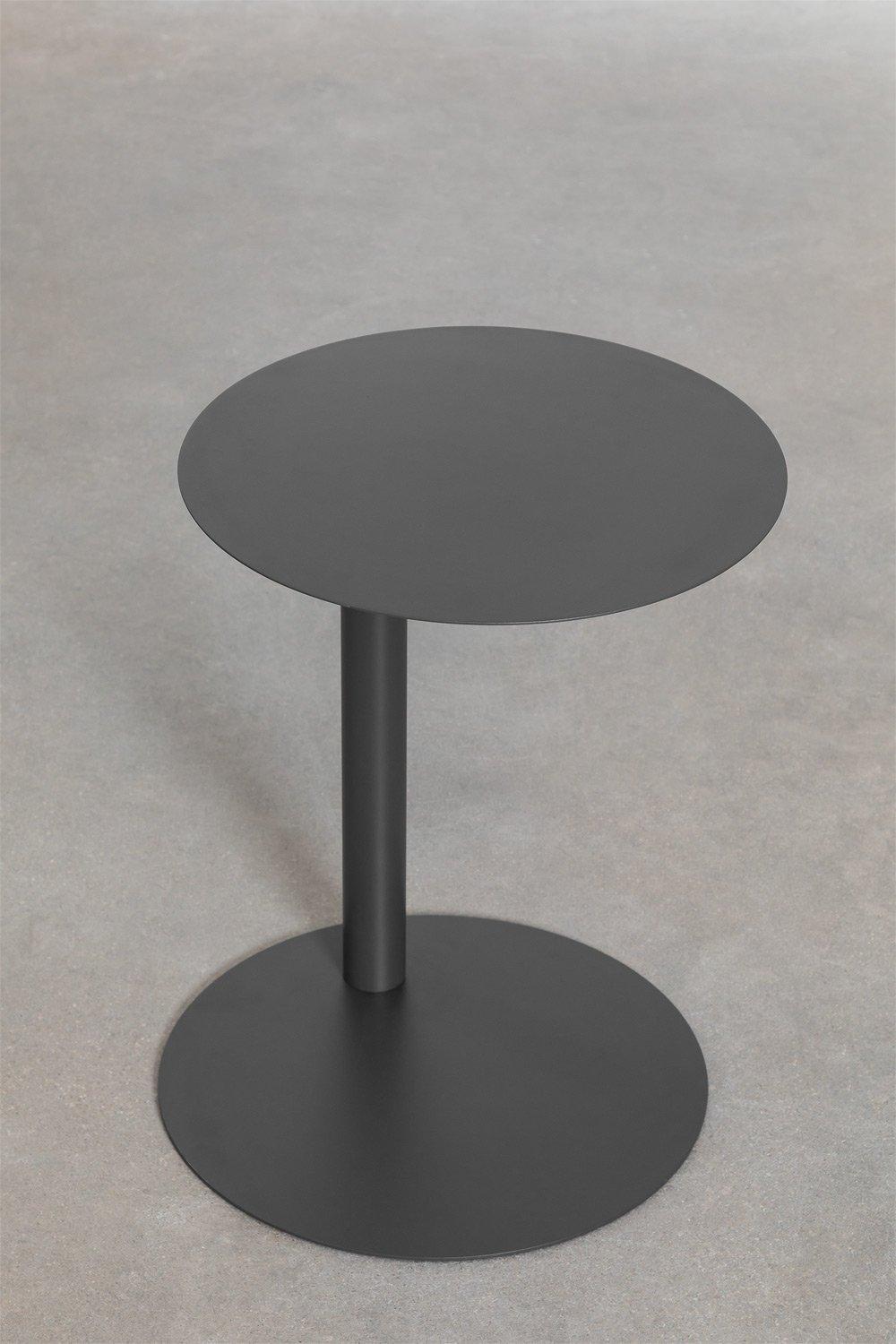 Sklum Mesa De Apoio Para Jardim Redonda Ø40 Cm Em Aço Yannik