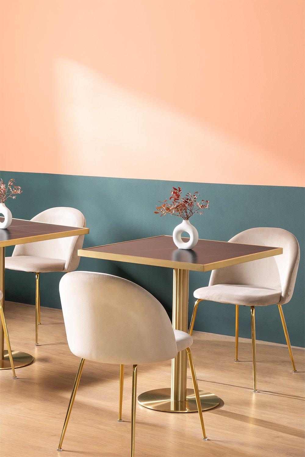 sklum Mesa de Bar Cuadrada en Gres (70x70 cm) Manhattan