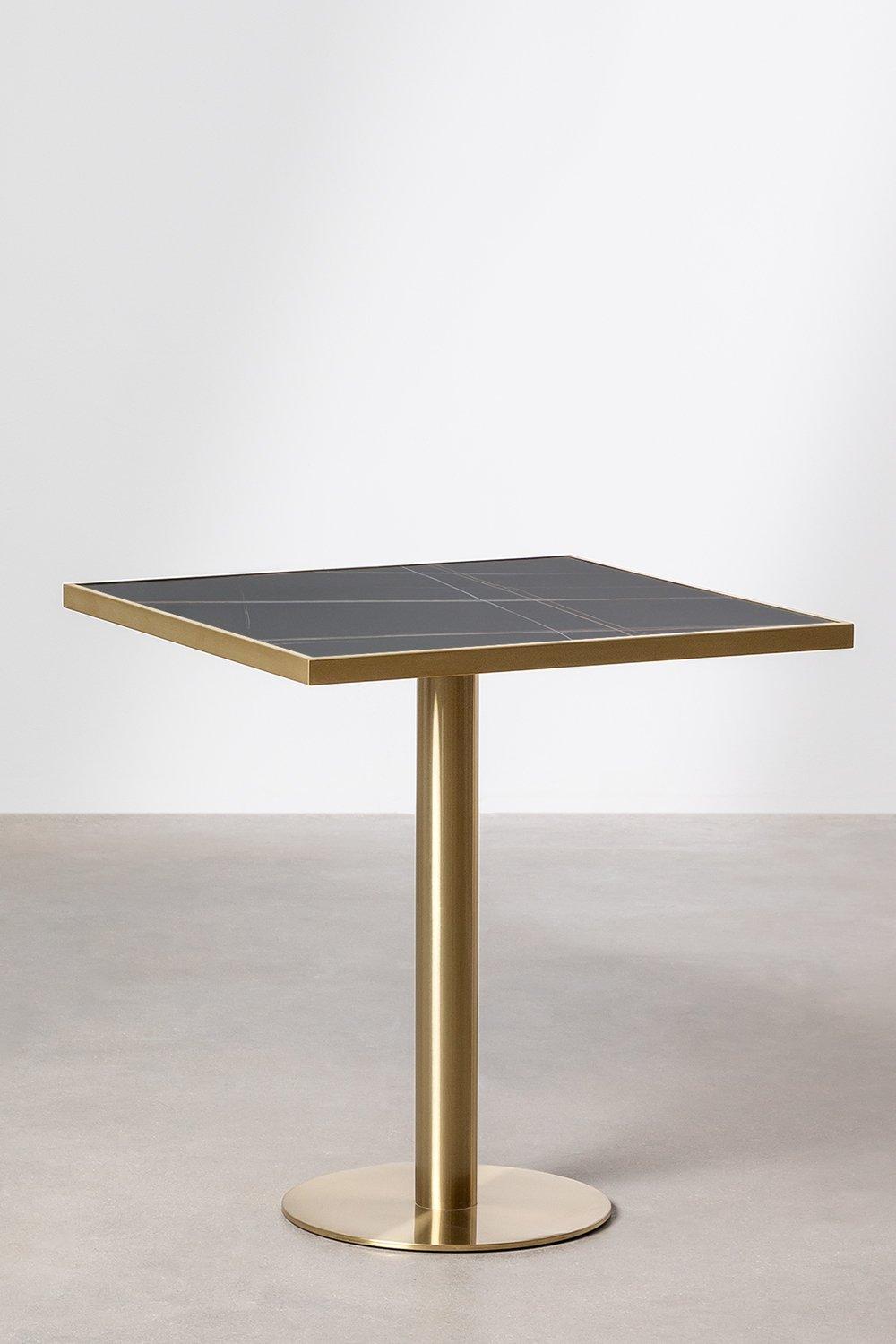 Sklum Mesa De Bar Quadrada Em Faiança (70x70 Cm) Manhattan