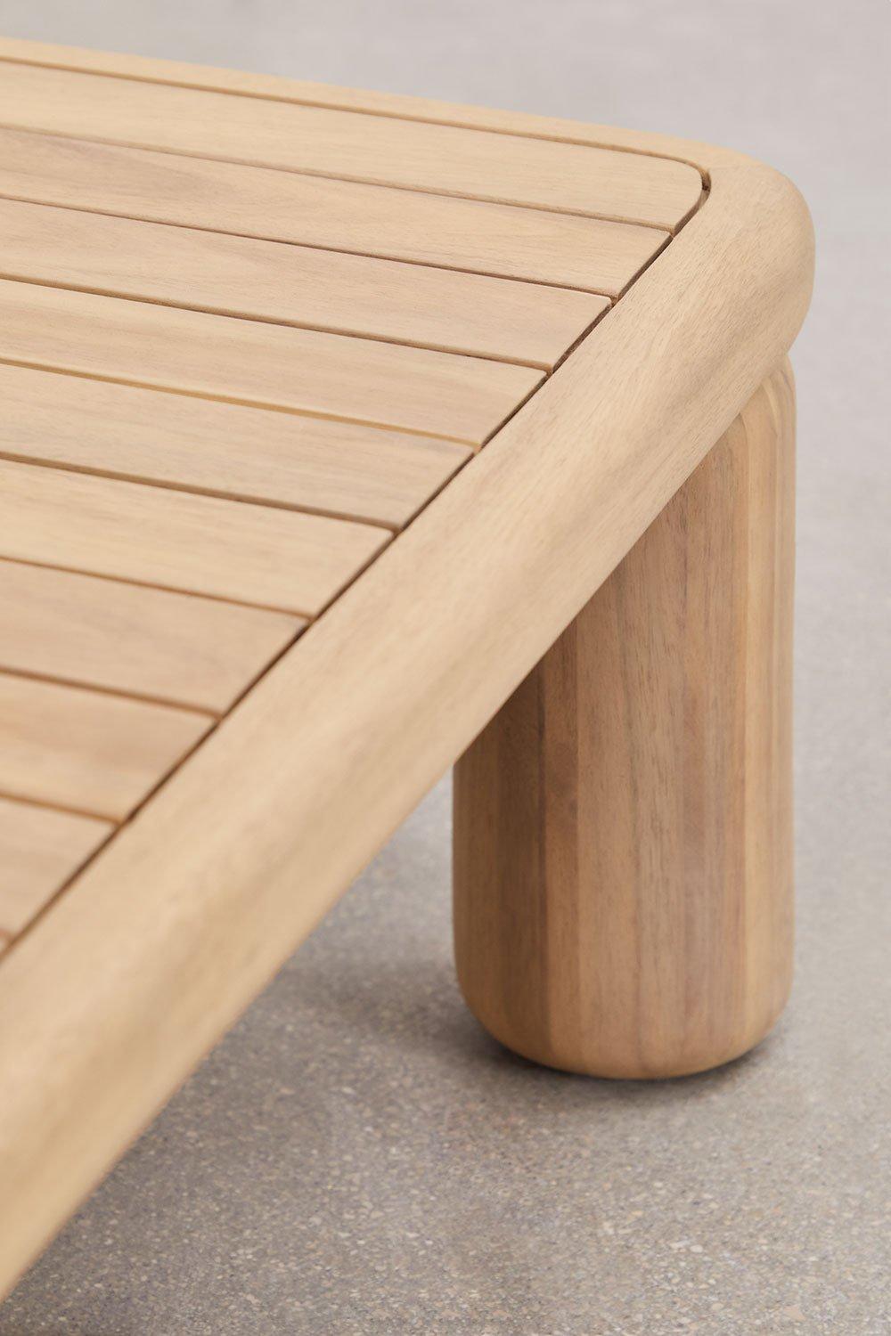 Sklum Mesa De Centro Rectangular 115x70 Cm En Madera De Acacia Ioanis