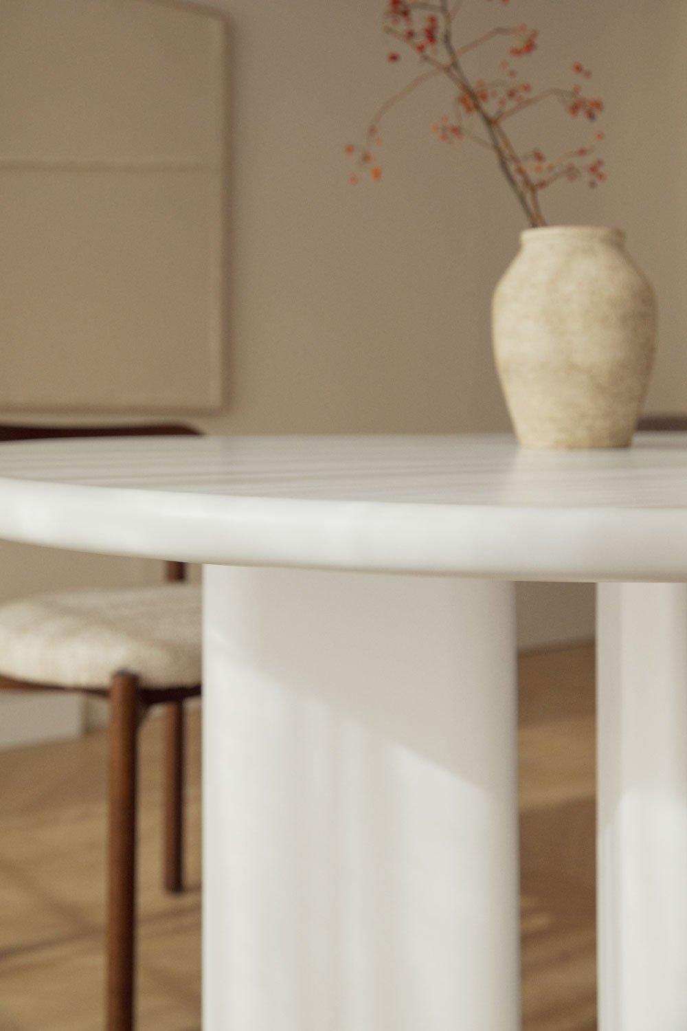 Sklum Mesa De Comedor Ovalada 220x100 Cm En MDF Loulou