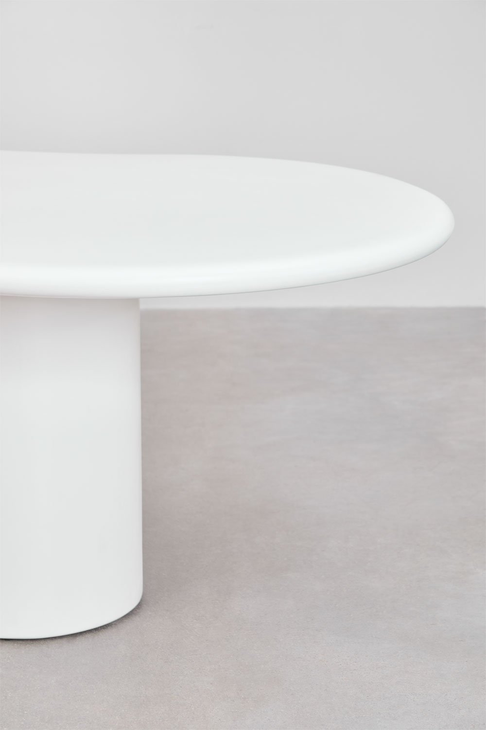 Sklum Mesa De Comedor Ovalada 230x130 Cm En Cemento Vaduz