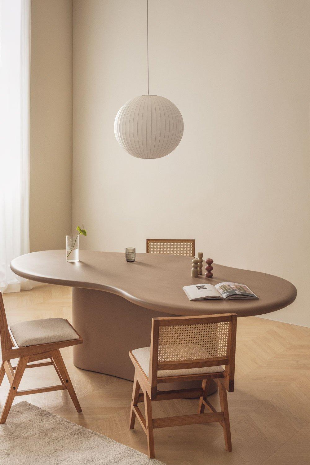 sklum Mesa de comedor ovalada 230x130 cm en cemento Vaduz