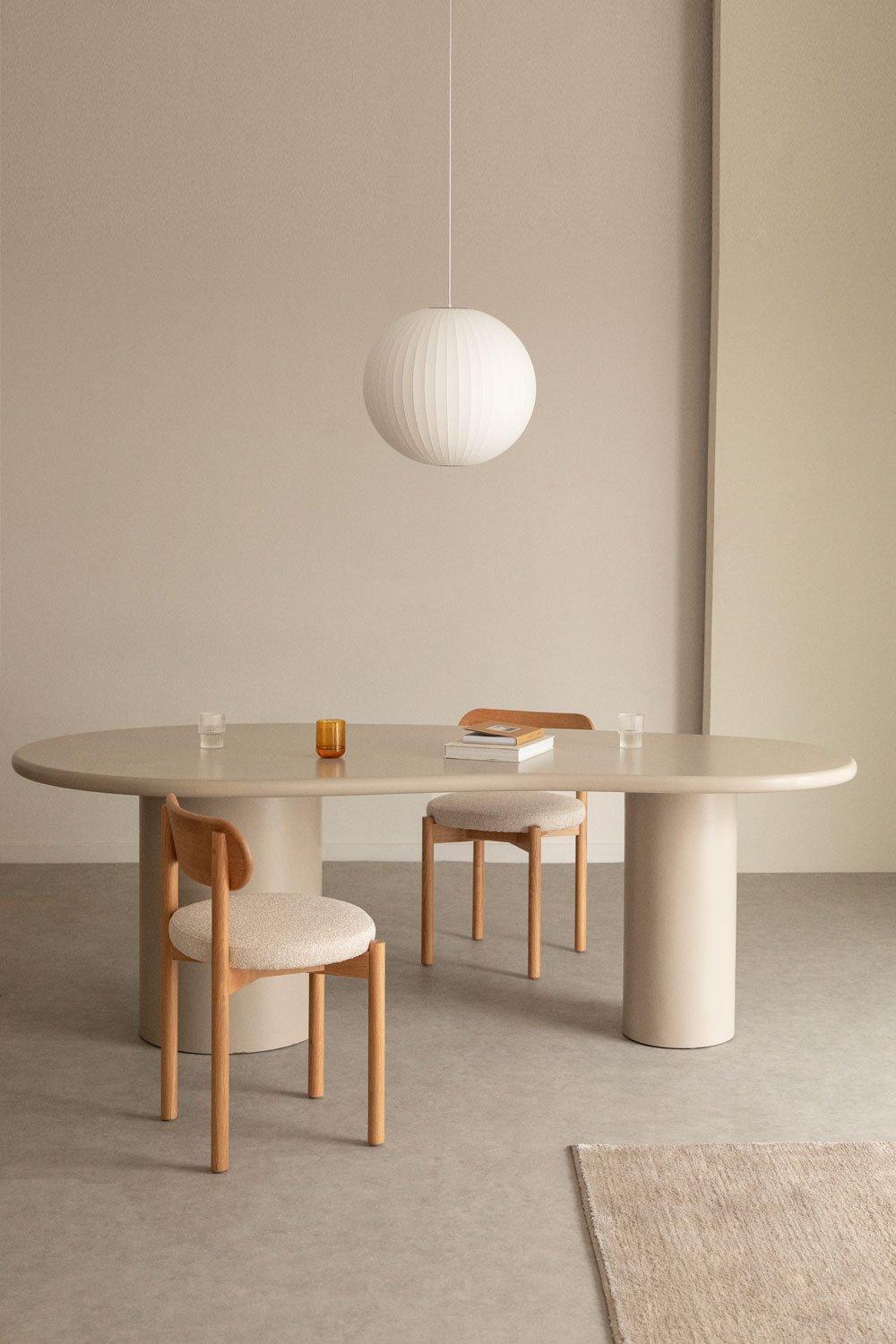 sklum Mesa de comedor ovalada en MDF (220x115 cm) Billie
