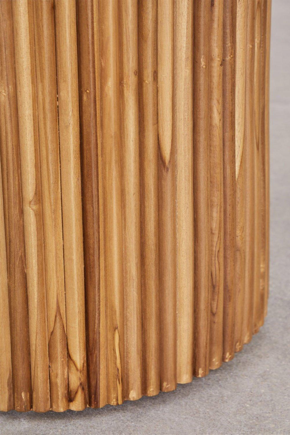 Sklum Mesa De Comedor Redonda En Madera De Teca (Ø120 Cm) Randall Mate