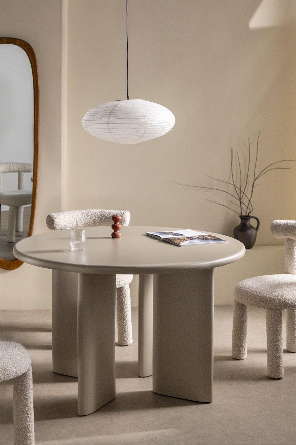 sklum Mesa de comedor redonda en MDF (Ø120 cm) Loulou