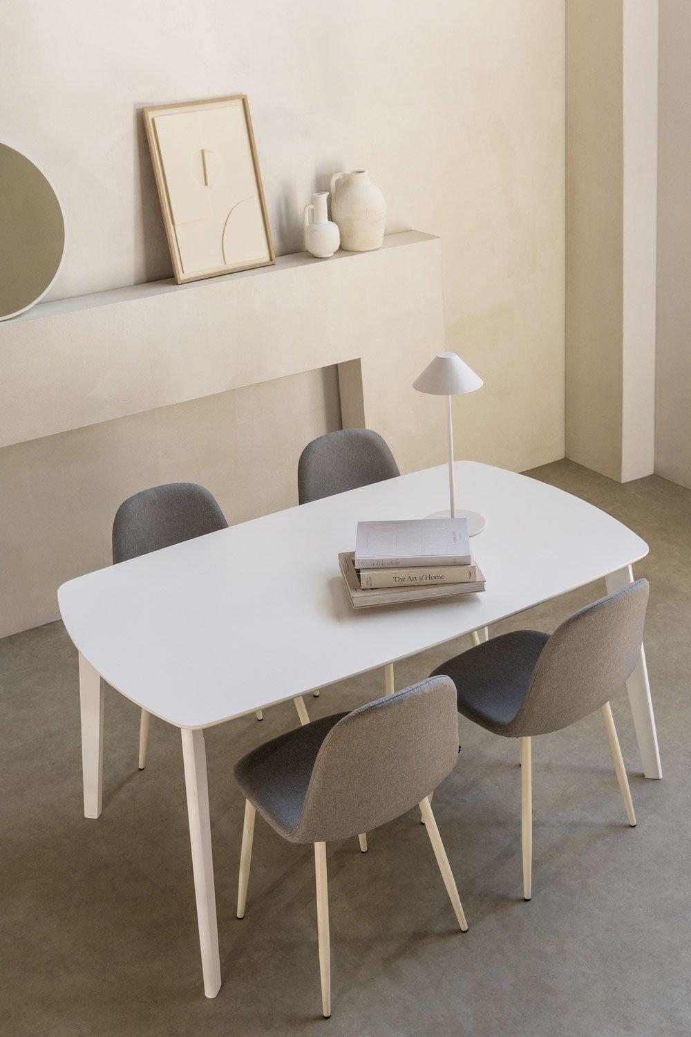 sklum Mesa de jantar rectangular de madeira (150x90 cm) Elba