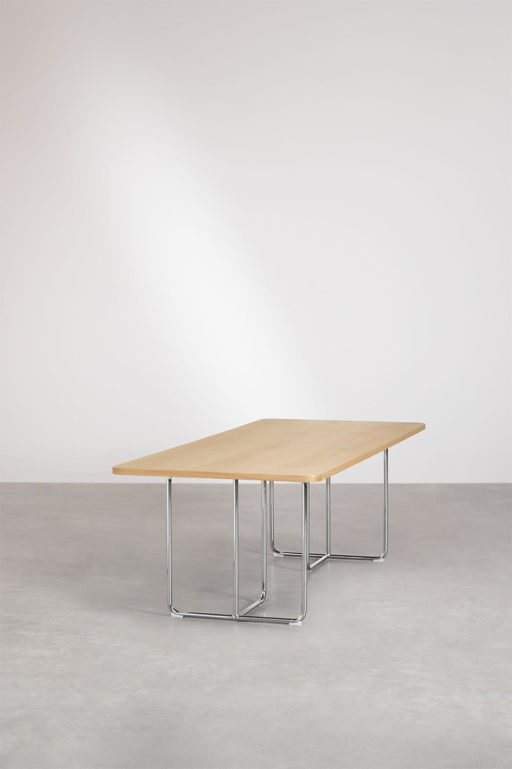 Sklum Mesa De Jantar Retangular Em MDF E Aço Inox Tento