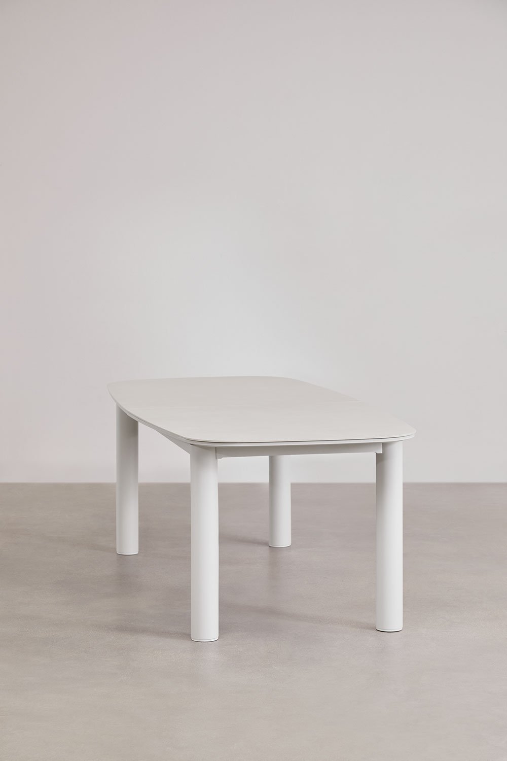 Sklum Mesa De Jardim Retangular Extensível 220-280x100 Cm Em Cerâmica E Alumínio Zinti