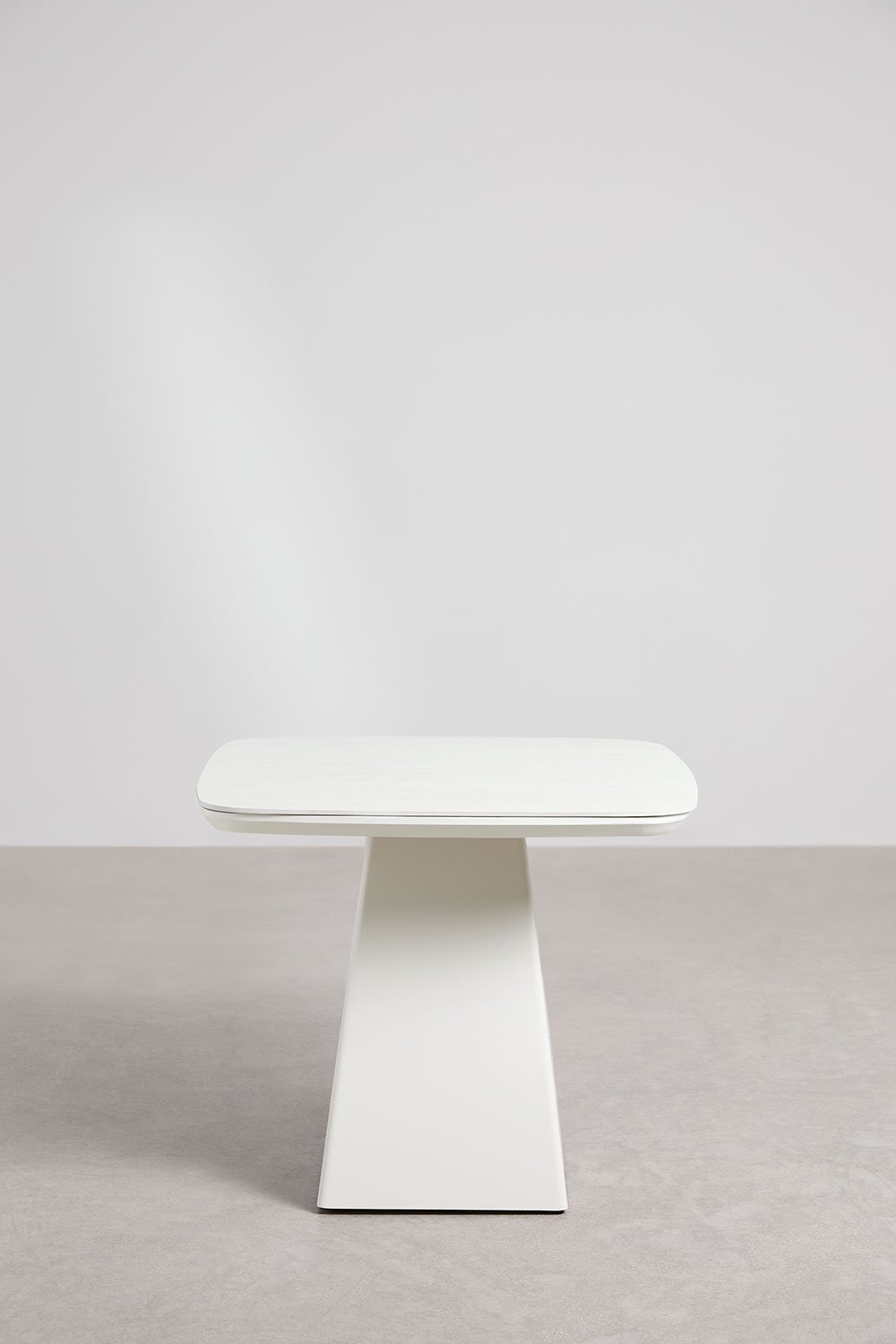 Sklum Mesa De Jardín Cuadrada 90x90 Cm En Piedra Sinterizada Y Aluminio Inkeri