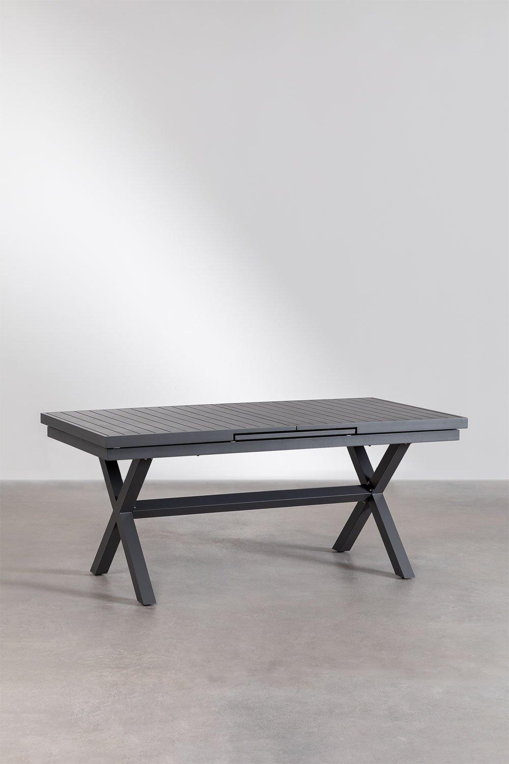 Sklum Mesa De Jardín Rectangular 180-240x90 Cm Extensible En Aluminio Karena