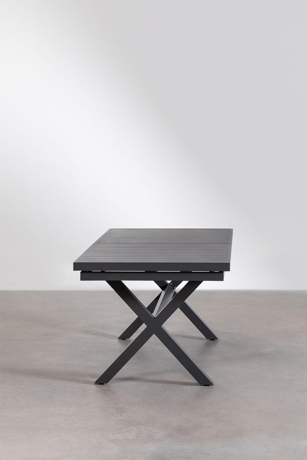 Sklum Mesa De Jardín Rectangular 180-240x90 Cm Extensible En Aluminio Karena