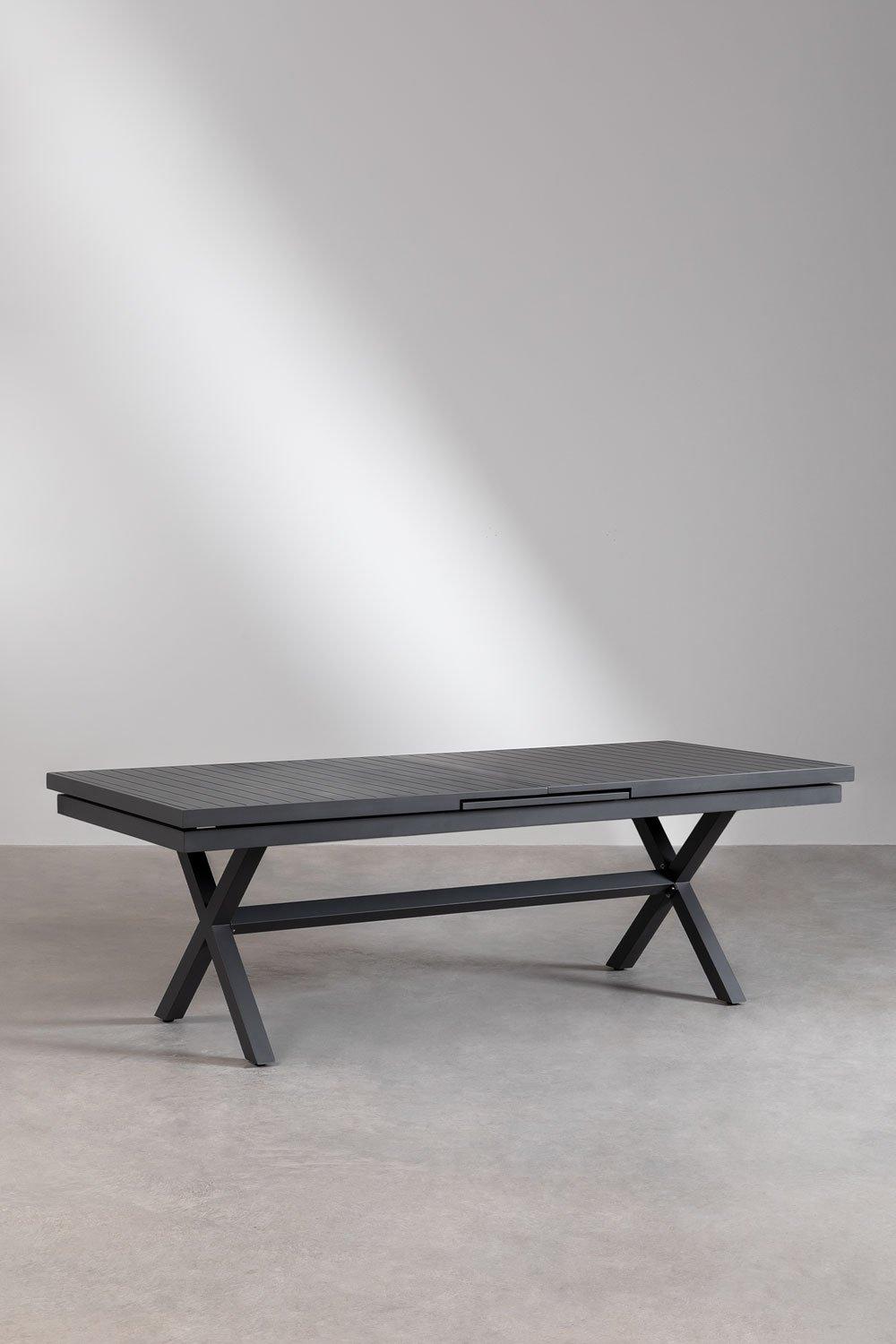 Sklum Mesa De Jardín Rectangular 240-300x100 Cm Extensible En Aluminio Karena