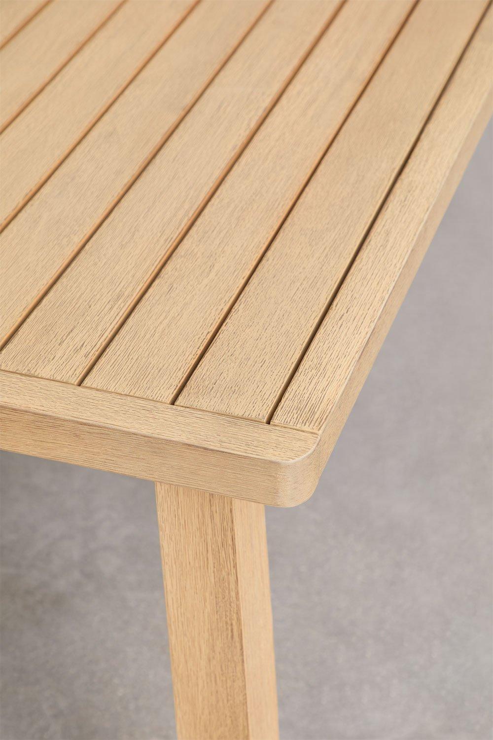 Sklum Mesa Quadrada 150x150 Cm Para Jardim Em Madeira De Acácia Dubai