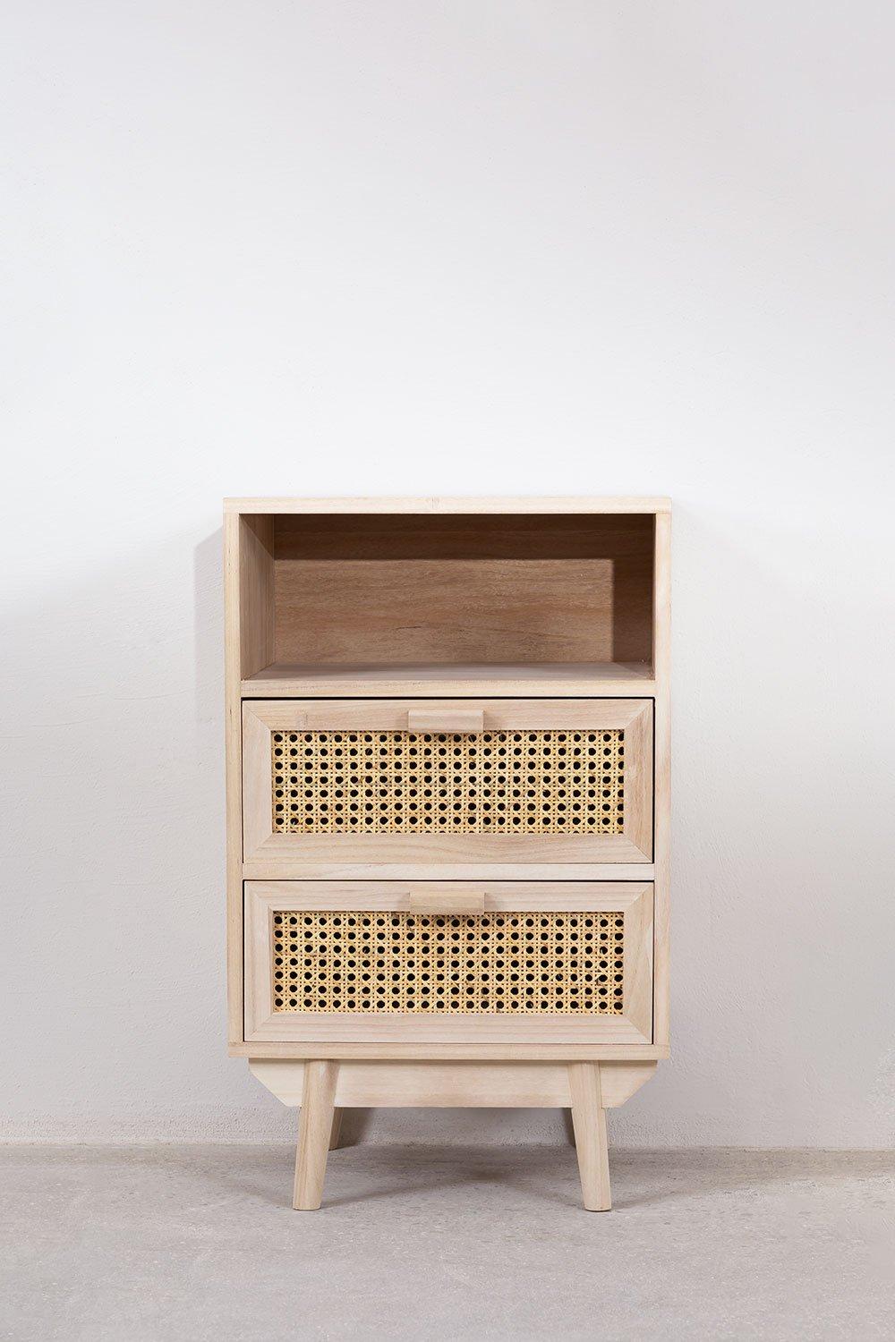 Sklum Mesita De Noche Con Almacenaje En Madera Ralik