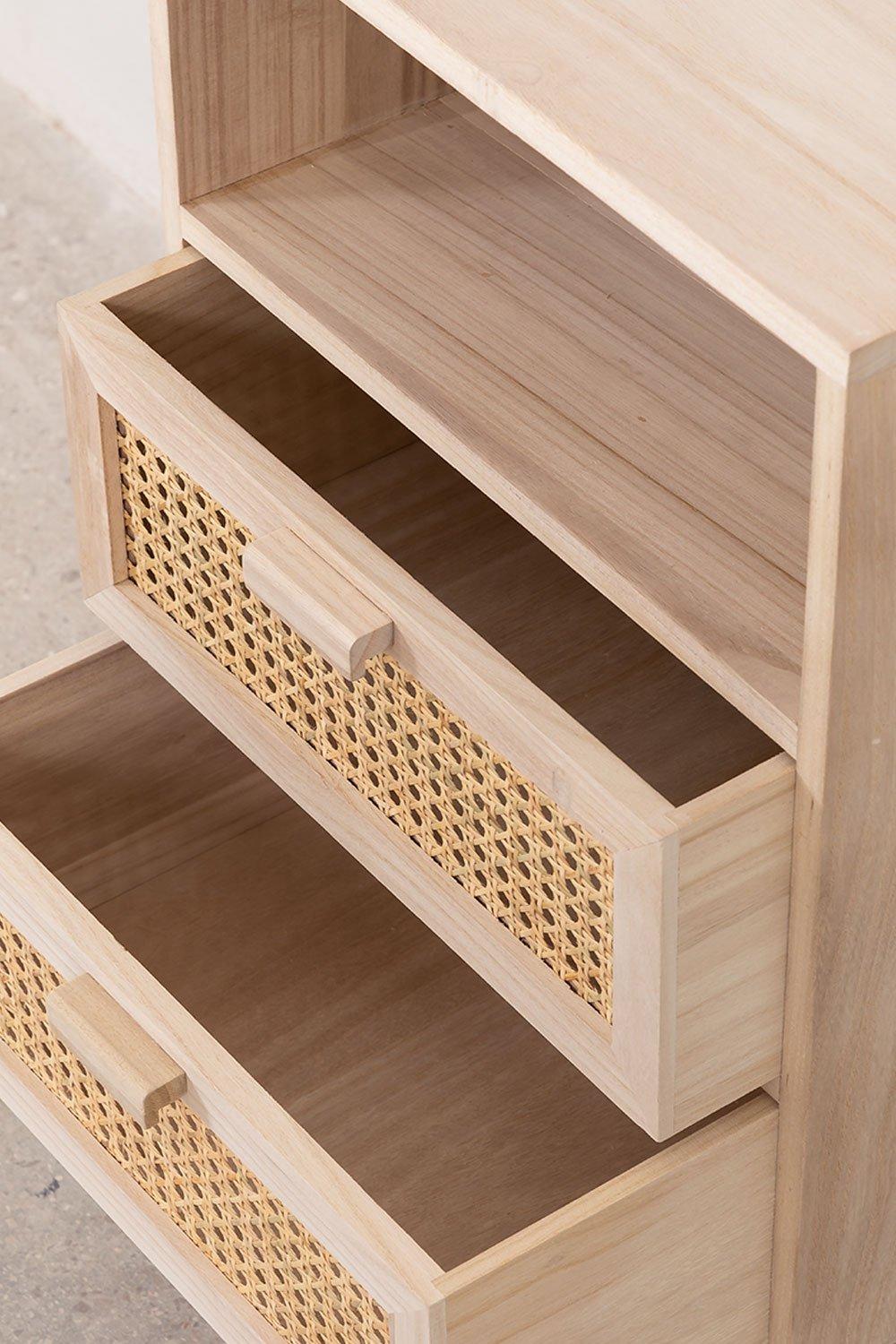 Sklum Mesita De Noche Con Almacenaje En Madera Ralik