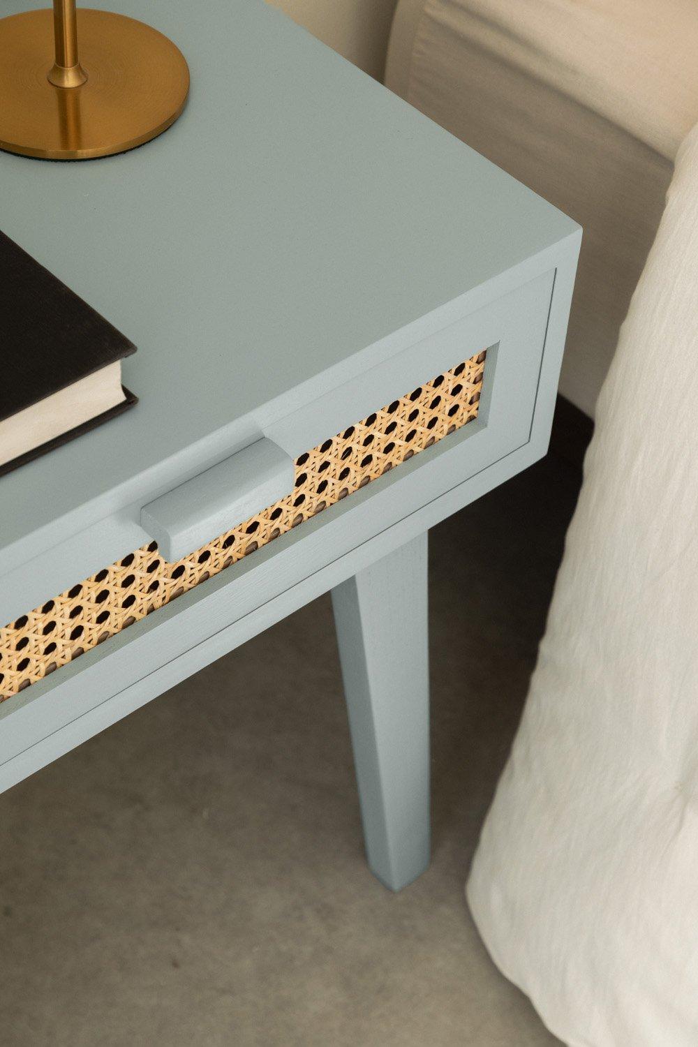 Sklum Mesita De Noche Con Cajón En Madera Ralik Colors Design