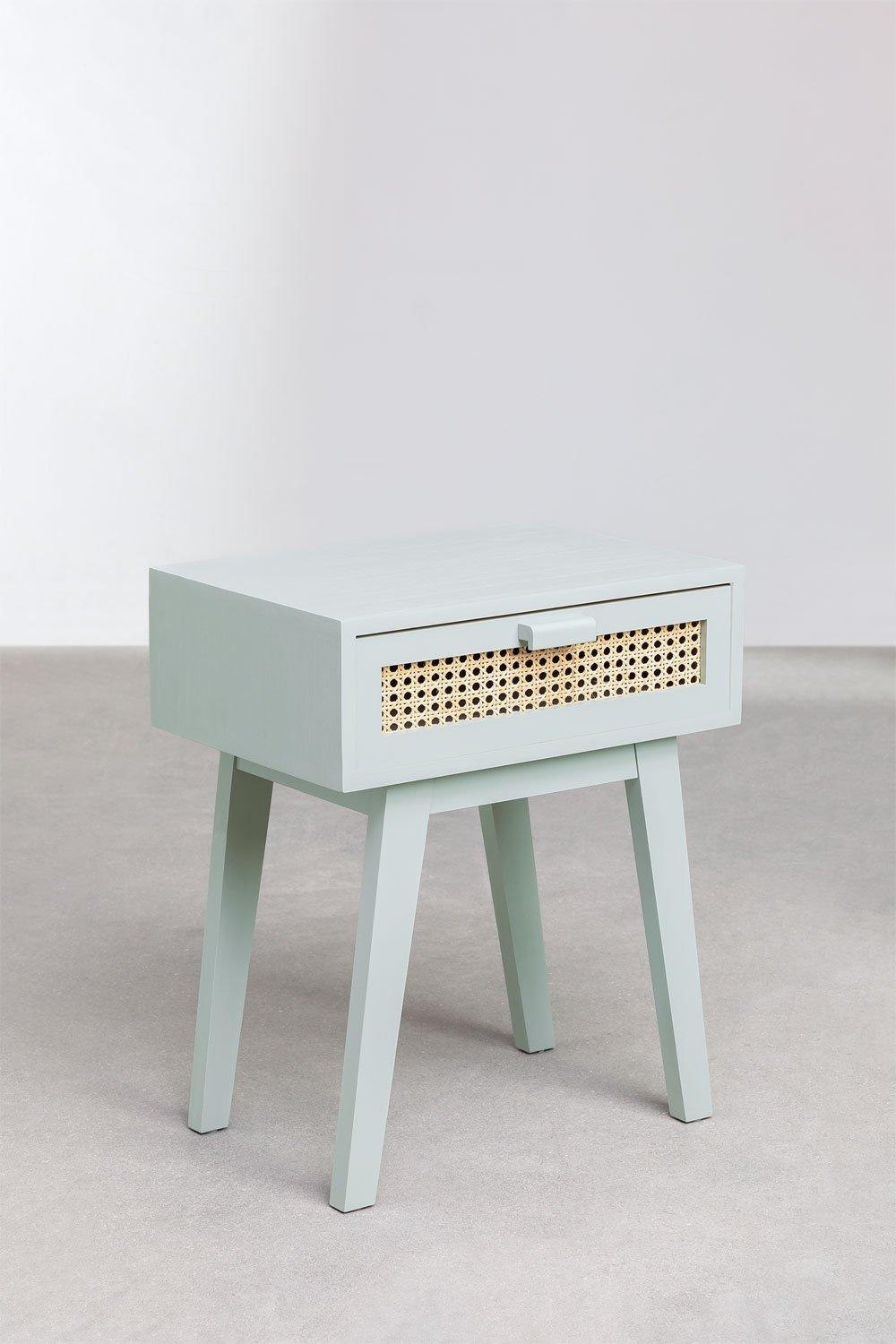 Sklum Mesita De Noche Con Cajón En Madera Ralik Colors Design