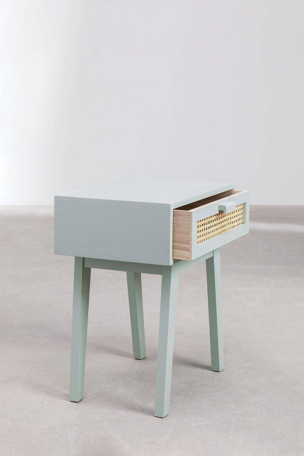 Sklum Mesita De Noche Con Cajón En Madera Ralik Colors Design