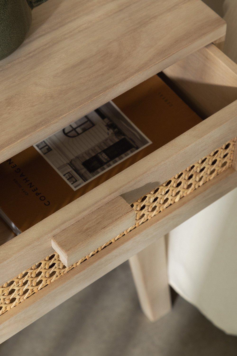 Sklum Mesita De Noche Con Cajón En Madera Ralik Design