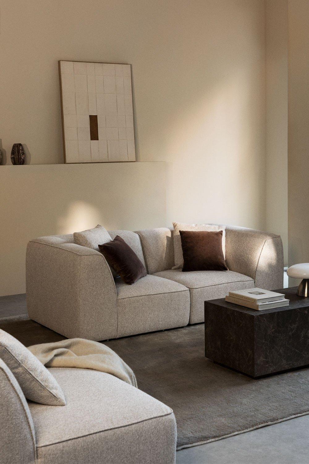 sklum Modułowa sofa 2-częściowa z tkaniny bouclé Cardea