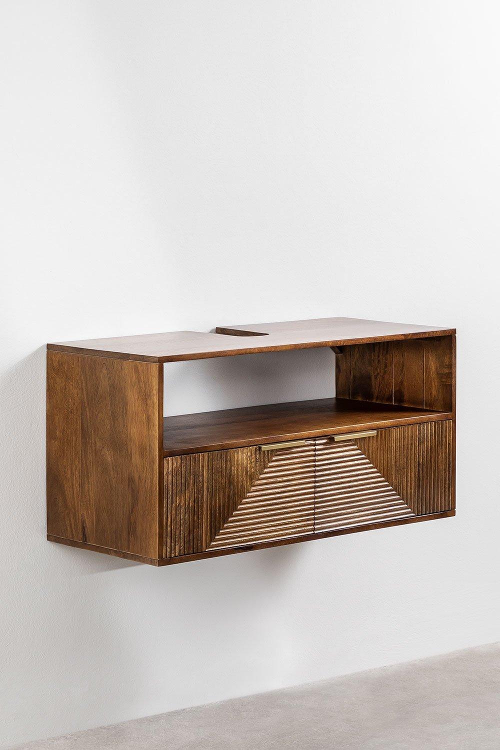 sklum Mueble de Baño Suspendido en Madera de Mango Baty