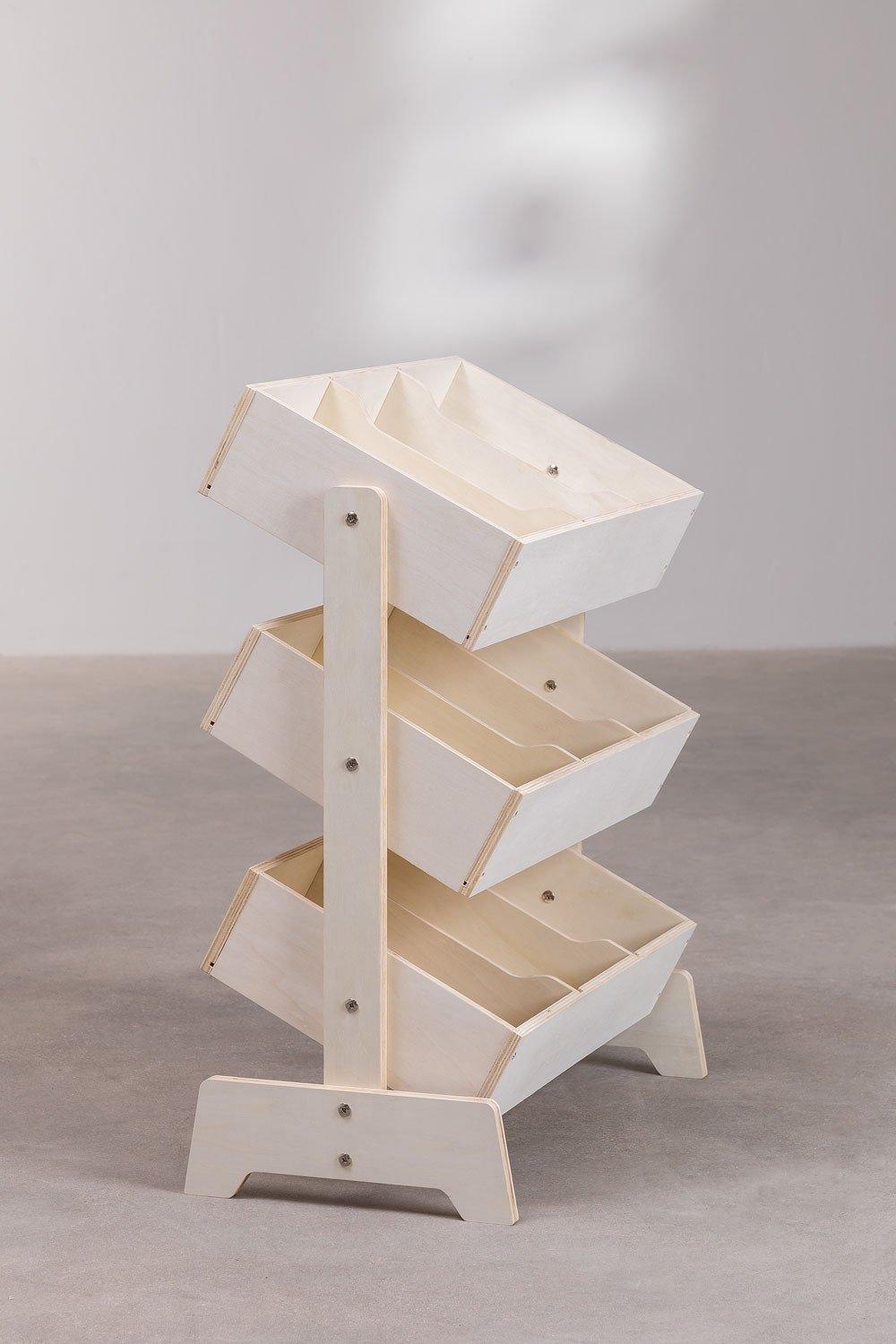 Sklum Mueble Organizador De Juguetes En Madera Yerai Kids