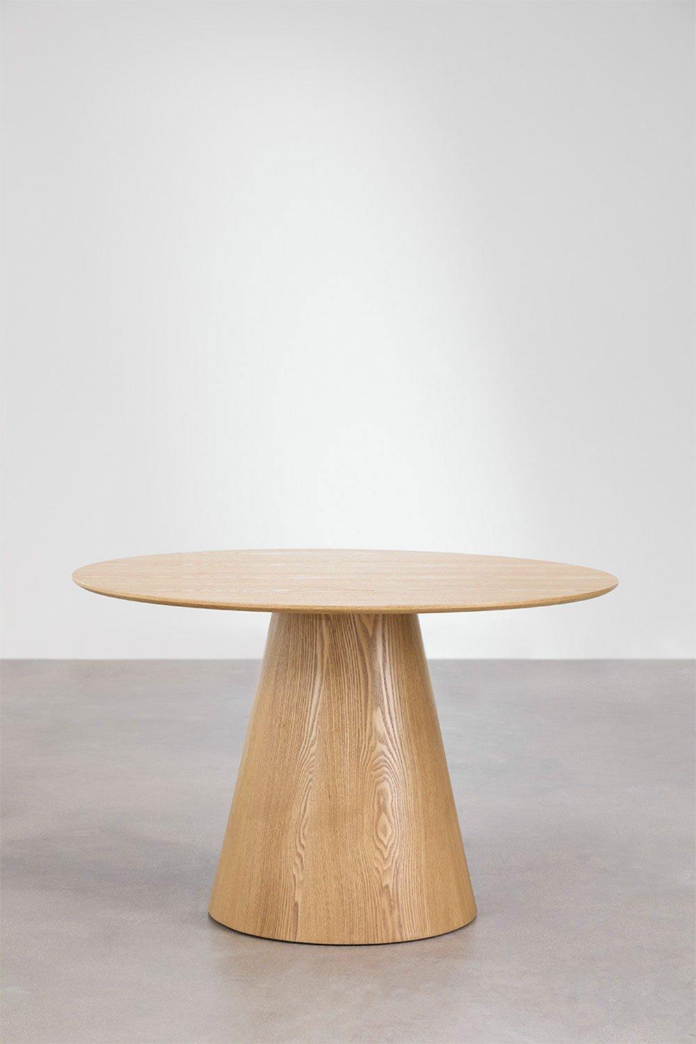 Sklum Okrągły Stół Jadalniany Z Drewna (Ø120 Cm) Aura
