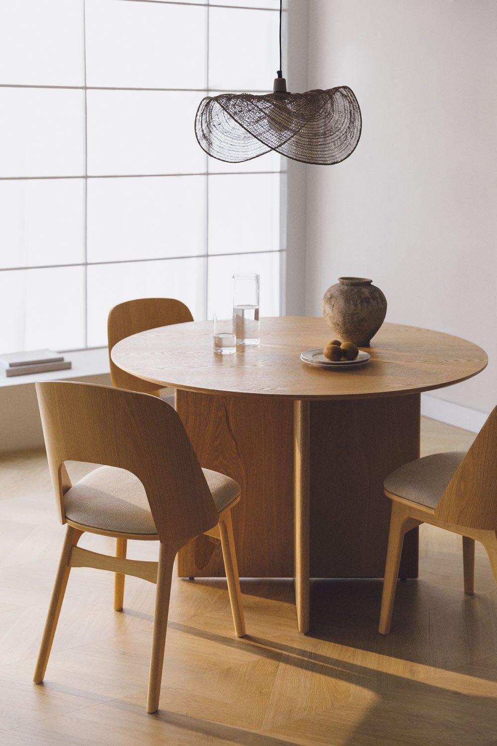 sklum Okrągły stół jadalniany z MDF (Ø120 cm) Saonara