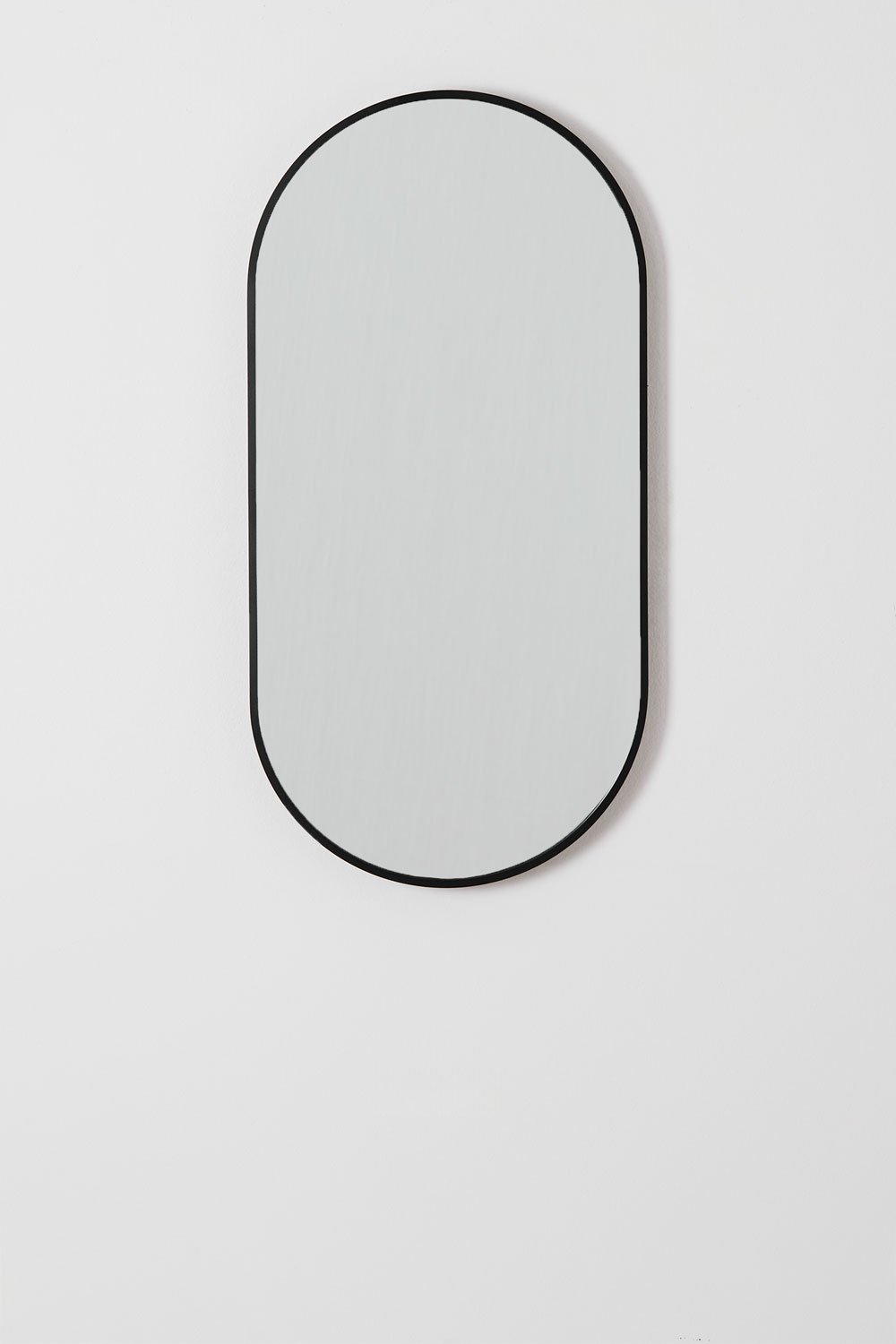 Sklum Ovaler Wandspiegel Aus Aluminium (35x70 Cm) Elbert