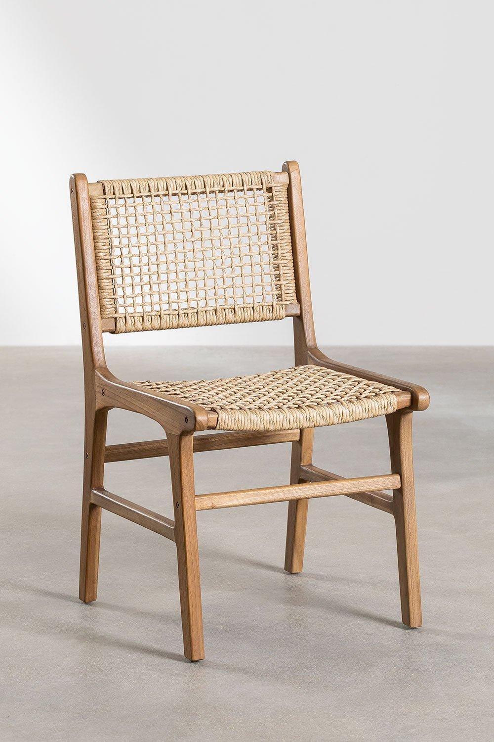 Sklum Pack De 2 Sillas De Comedor En Madera De Teca Malmo
