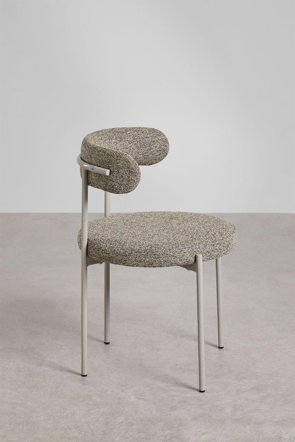 Sklum Pack De 2 Sillas De Comedor En Tela Bouclé Brim