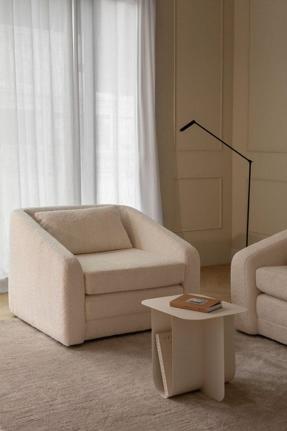 sklum Pack de 2 sillones cama en tela bouclé Dalila