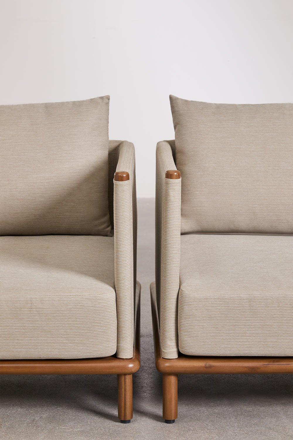 Sklum Pack De 2 Sillones De Jardín En Madera De Acacia Olivia