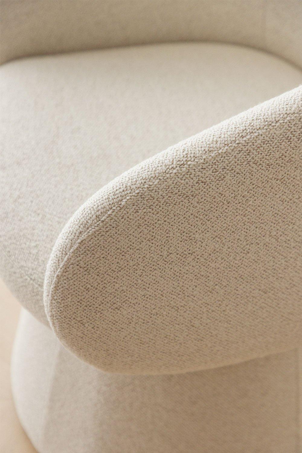 Sklum Pack De 2 Sillones Giratorios En Tela Bouclé Flavian