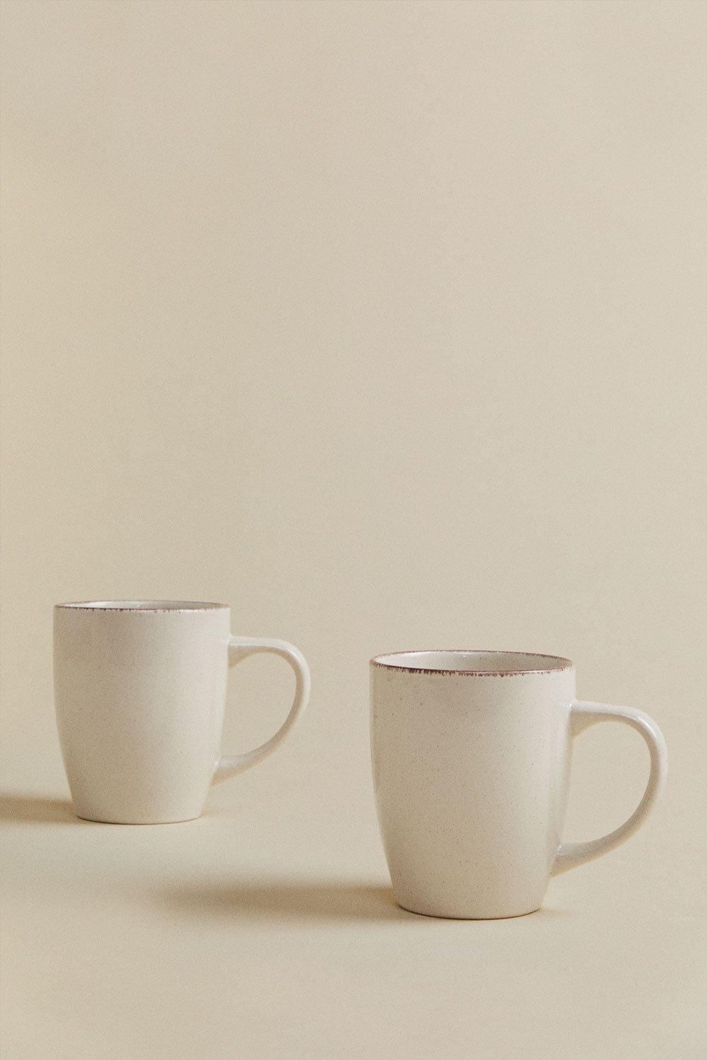 Sklum Pack De 2 Tazas De Café 34 Cl En Gres Ronilena