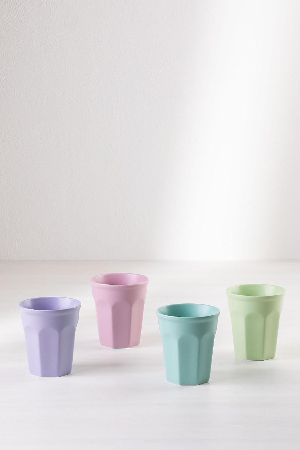 Sklum Pack De 4 Vasos En Porcelana 30 Cl Giulin Design