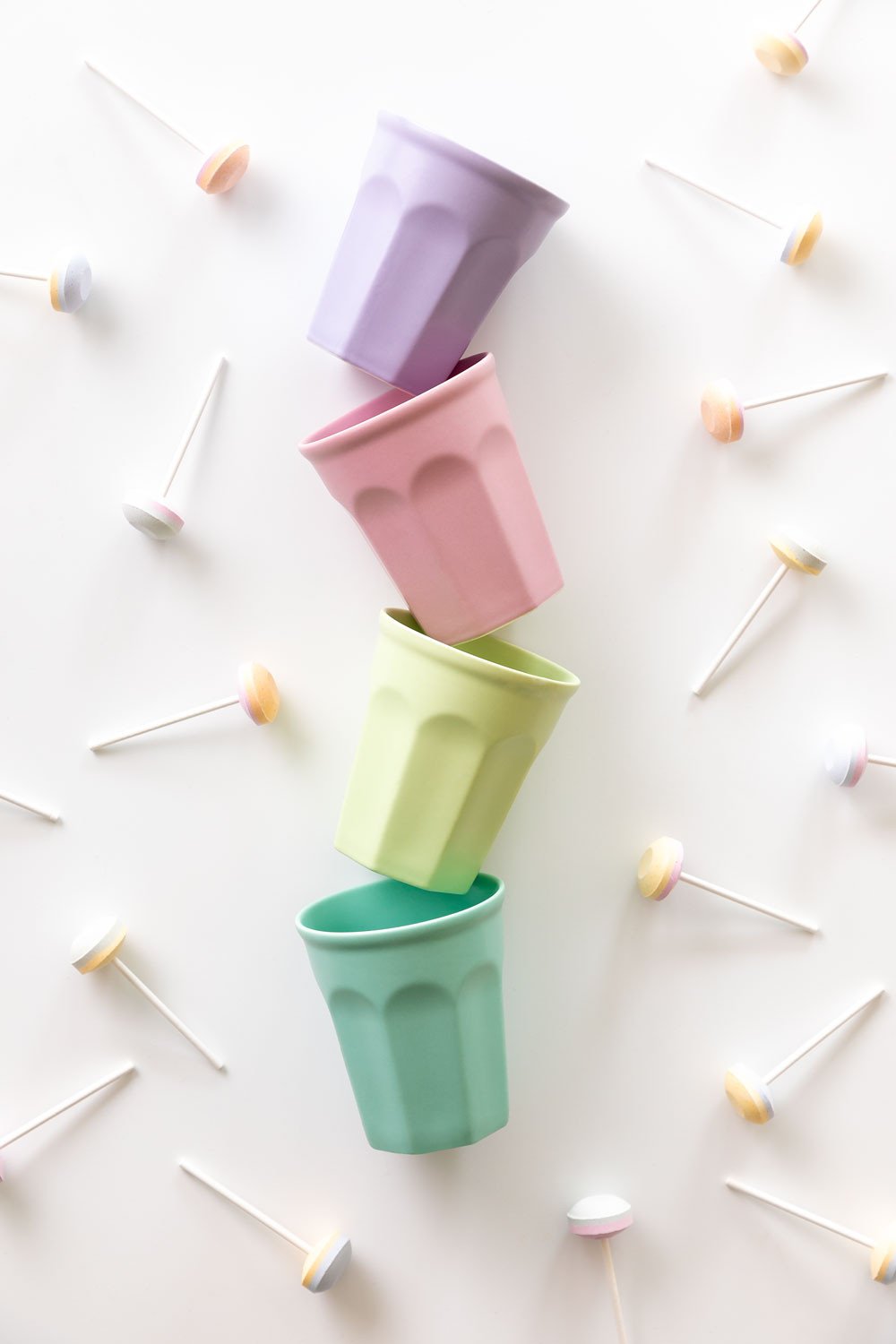 sklum Pack de 4 Vasos en Porcelana 30 cl Giulin Design